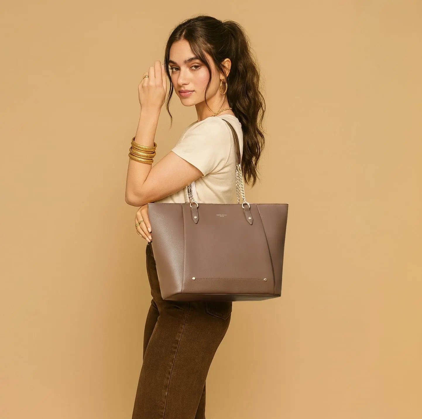 Sac à main cabas shopping A4 David Jones