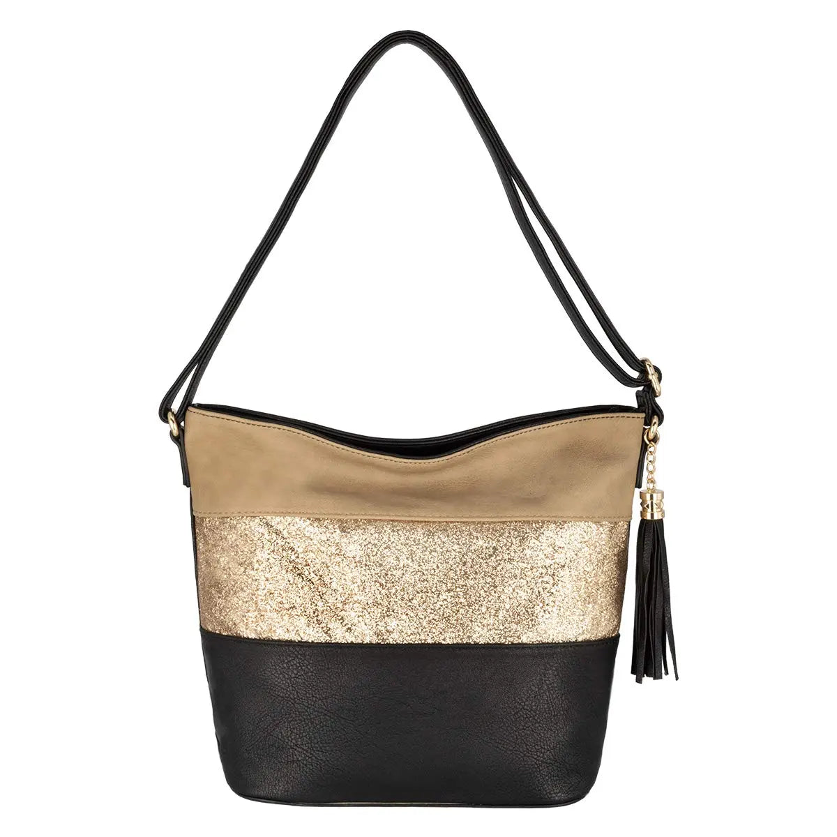 Sac bandoulière pailletté tricolore CRAZYCHIC
