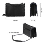 Sac bandoulière chaîne cuir serpent matelassé CRAZYCHIC