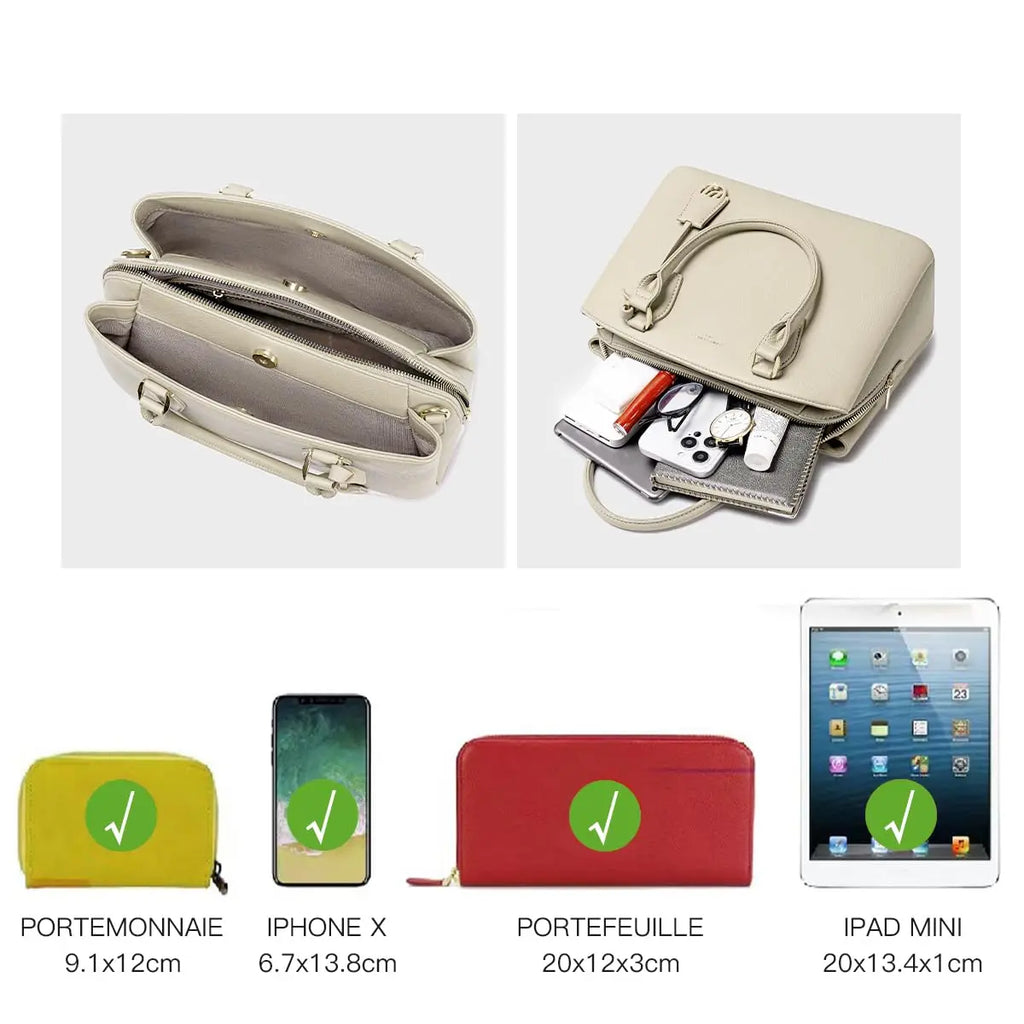 sac à main fourre-tout plusieurs compartiments David Jones