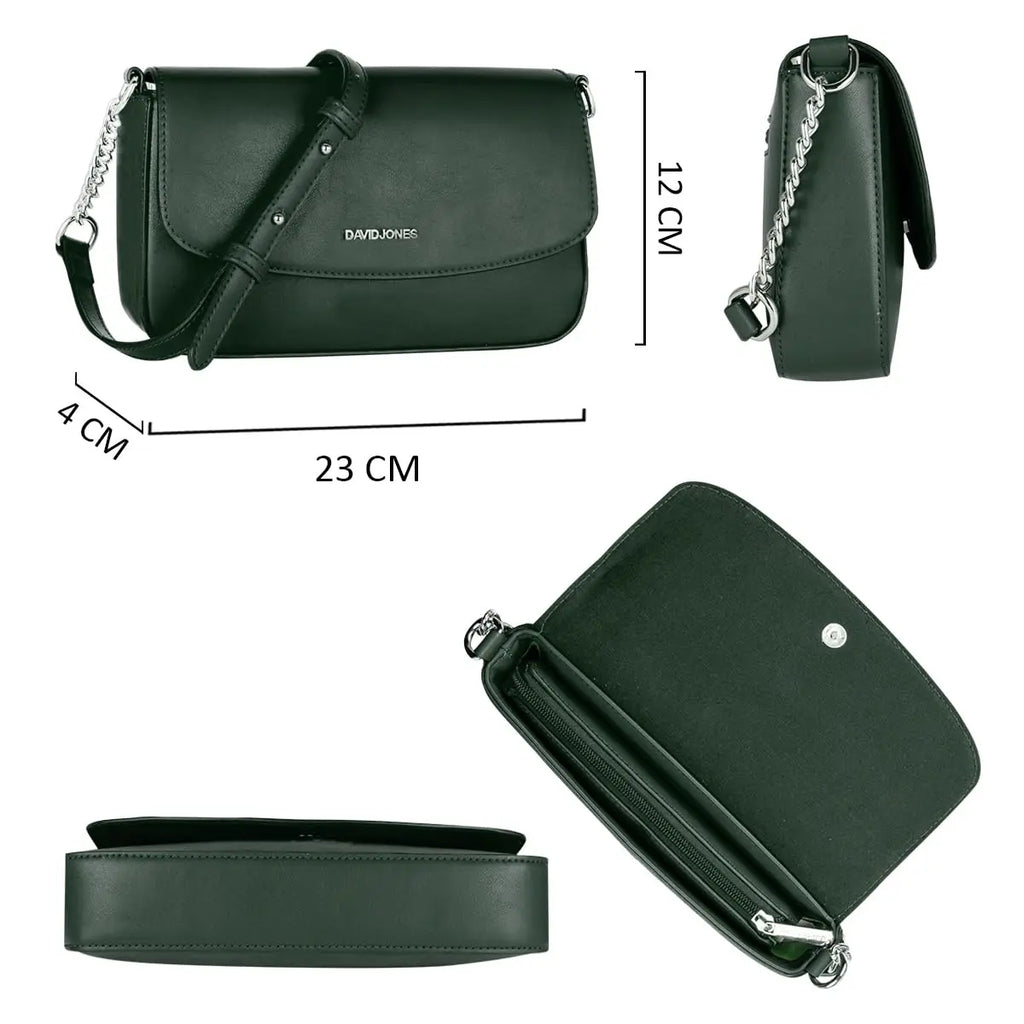 Sac bandoulière à rabat David Jones