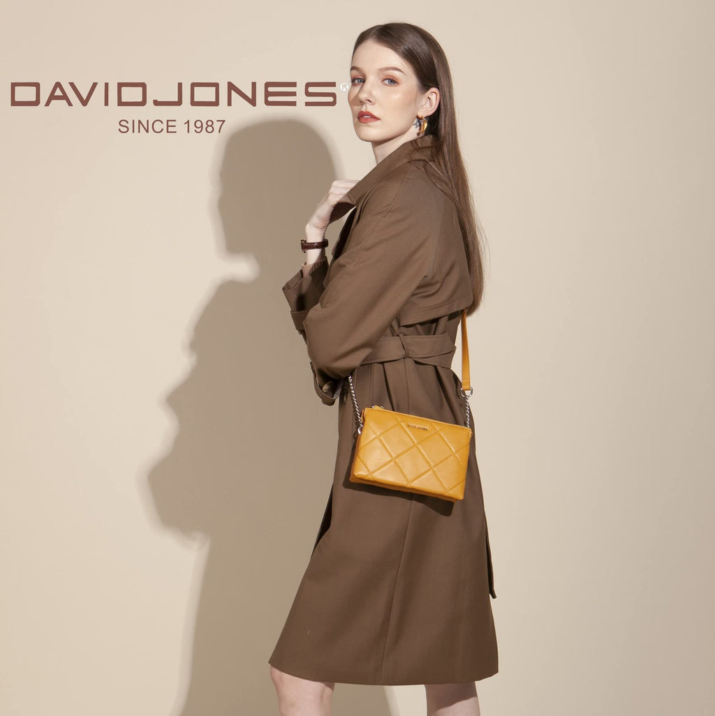 Petite pochette bandoulière matelassé David Jones