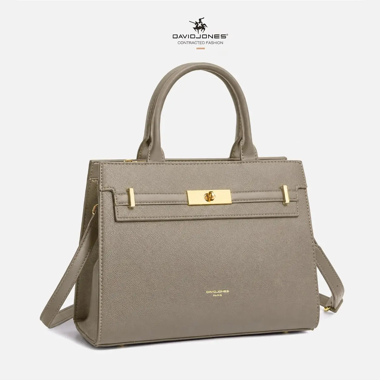 Sac à Main bandoulière avec une élégante boucle ceinture dorée David Jones