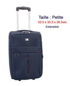 Set de 3 Valises Souples - Lot Trolley Taille Extensible David Jones