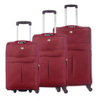 Set de 3 Valises Souples - Lot Trolley Taille Extensible David Jones