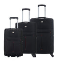 Set de 3 Valises Souples - Lot Trolley Taille Extensible David Jones