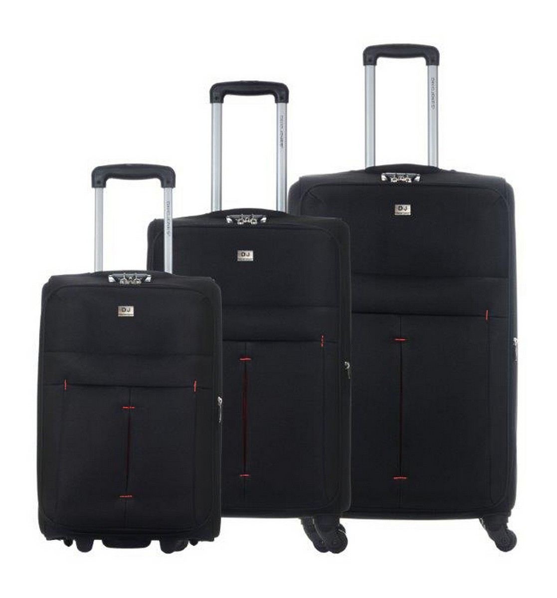 Set de 3 Valises Souples - Lot Trolley Taille Extensible David Jones