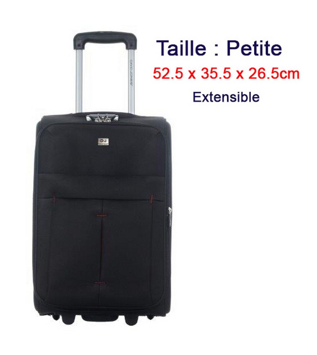 Set de 3 Valises Souples - Lot Trolley Taille Extensible David Jones