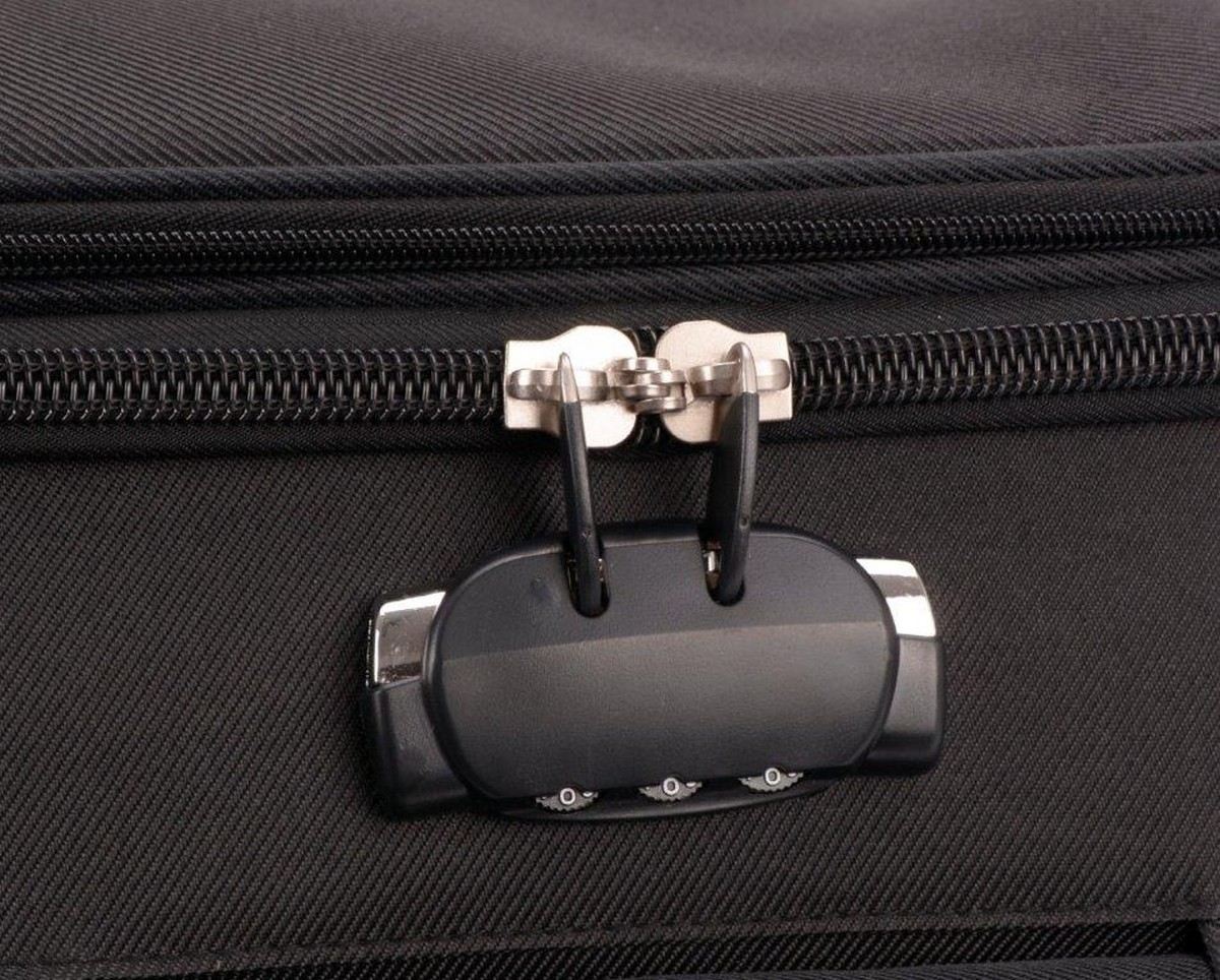 Set de 3 Valises Souples - Lot Trolley Taille Extensible David Jones