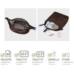 Grand Sac Hobo Souple Effet Daim