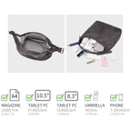Grand Sac Hobo Souple Effet Daim