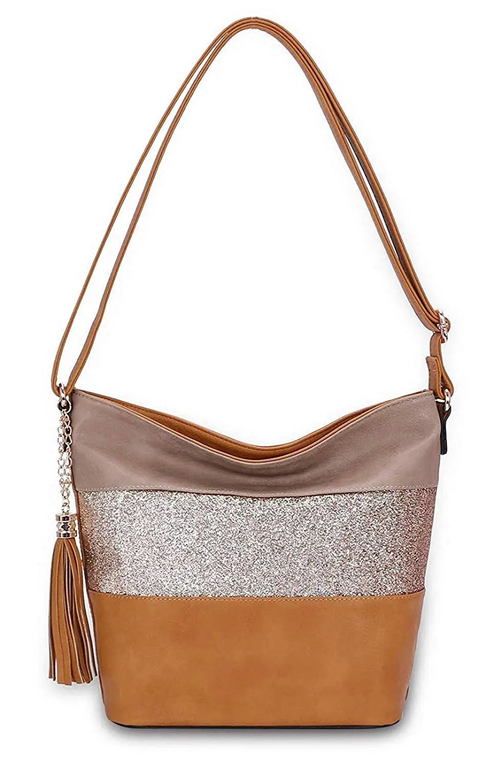 Sac bandoulière pailletté tricolore CRAZYCHIC