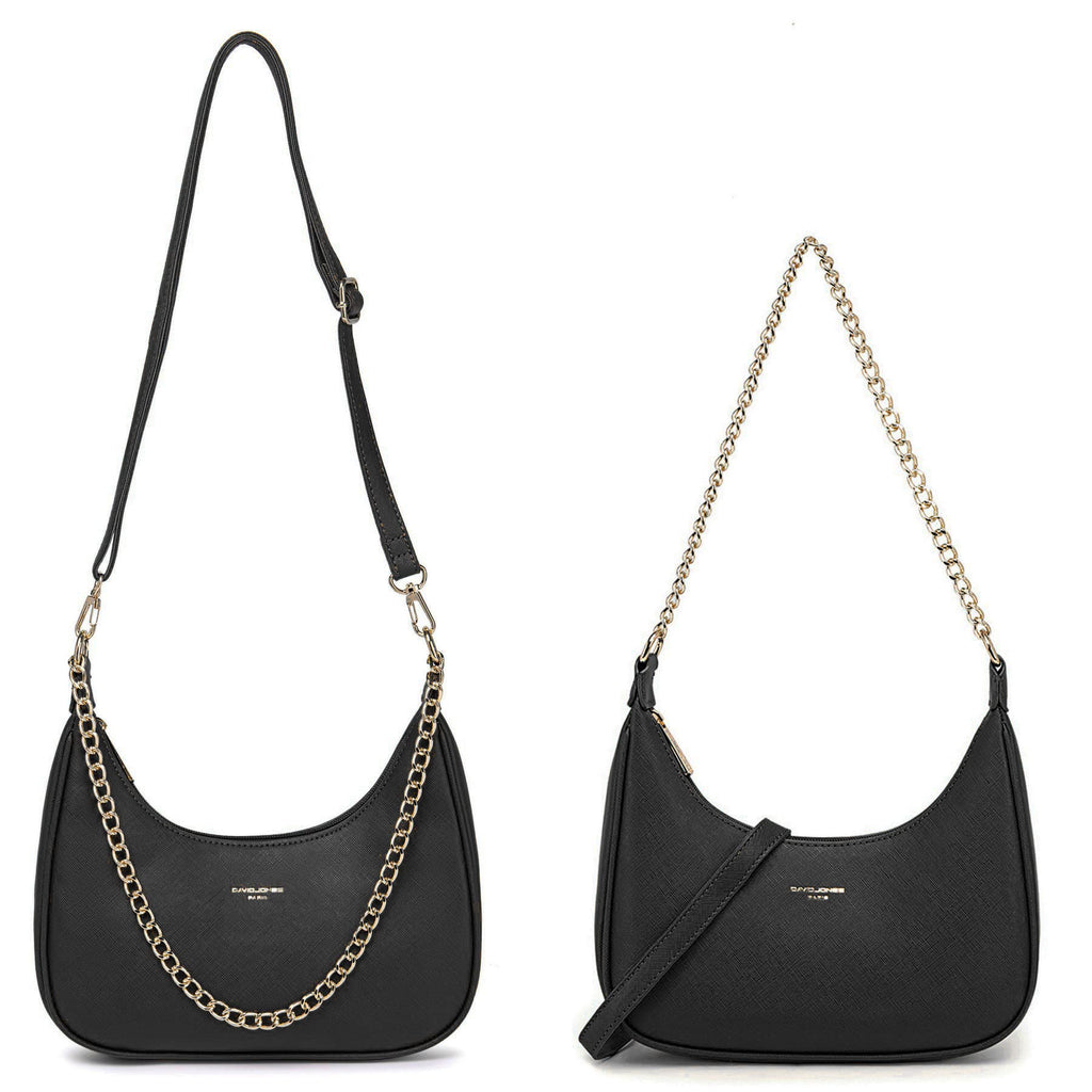 Petit sac porté épaule forme banane David Jones