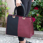 Sac cabas bicolore grand format CRAZYCHIC