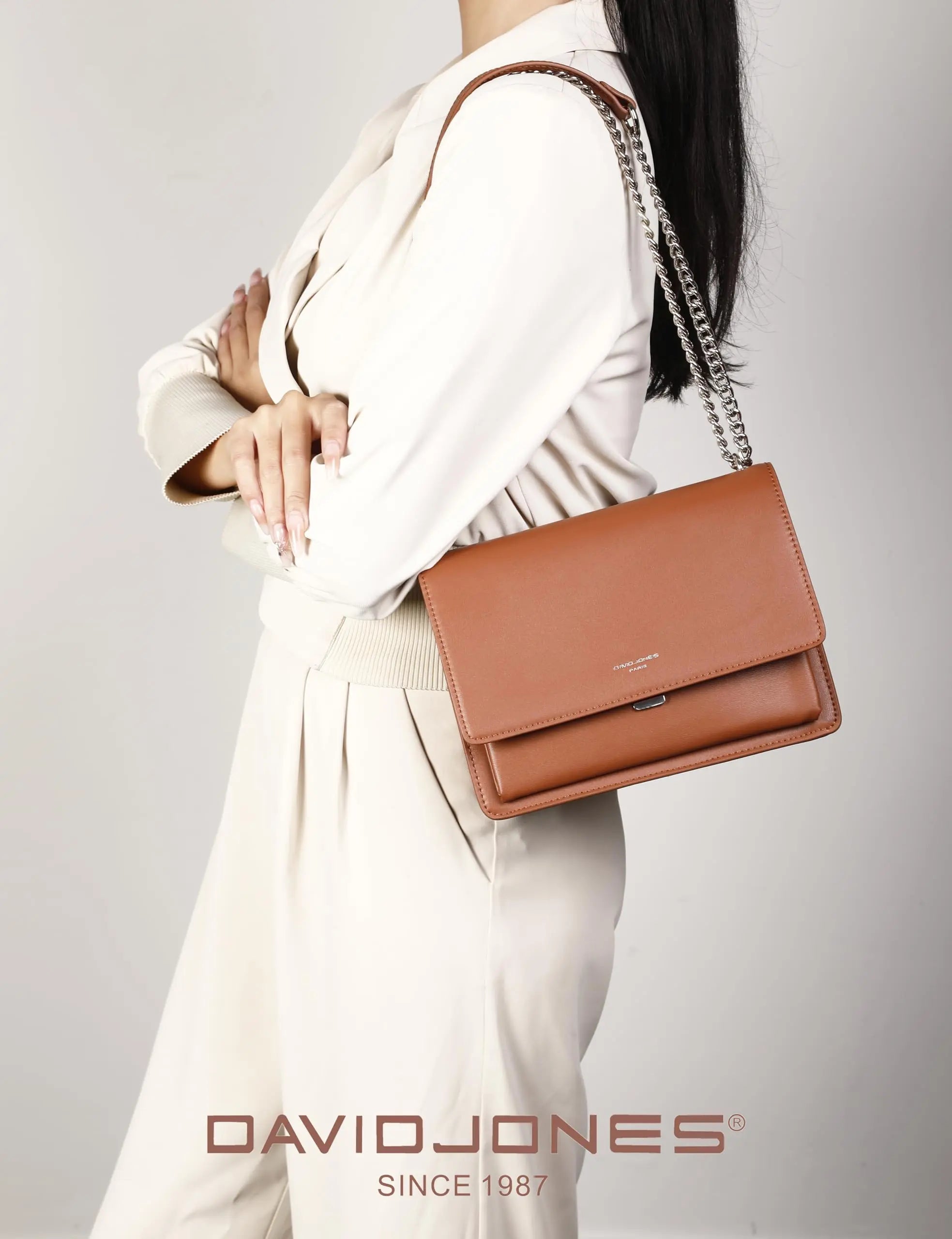 Sac bandoulière a rabat David Jones