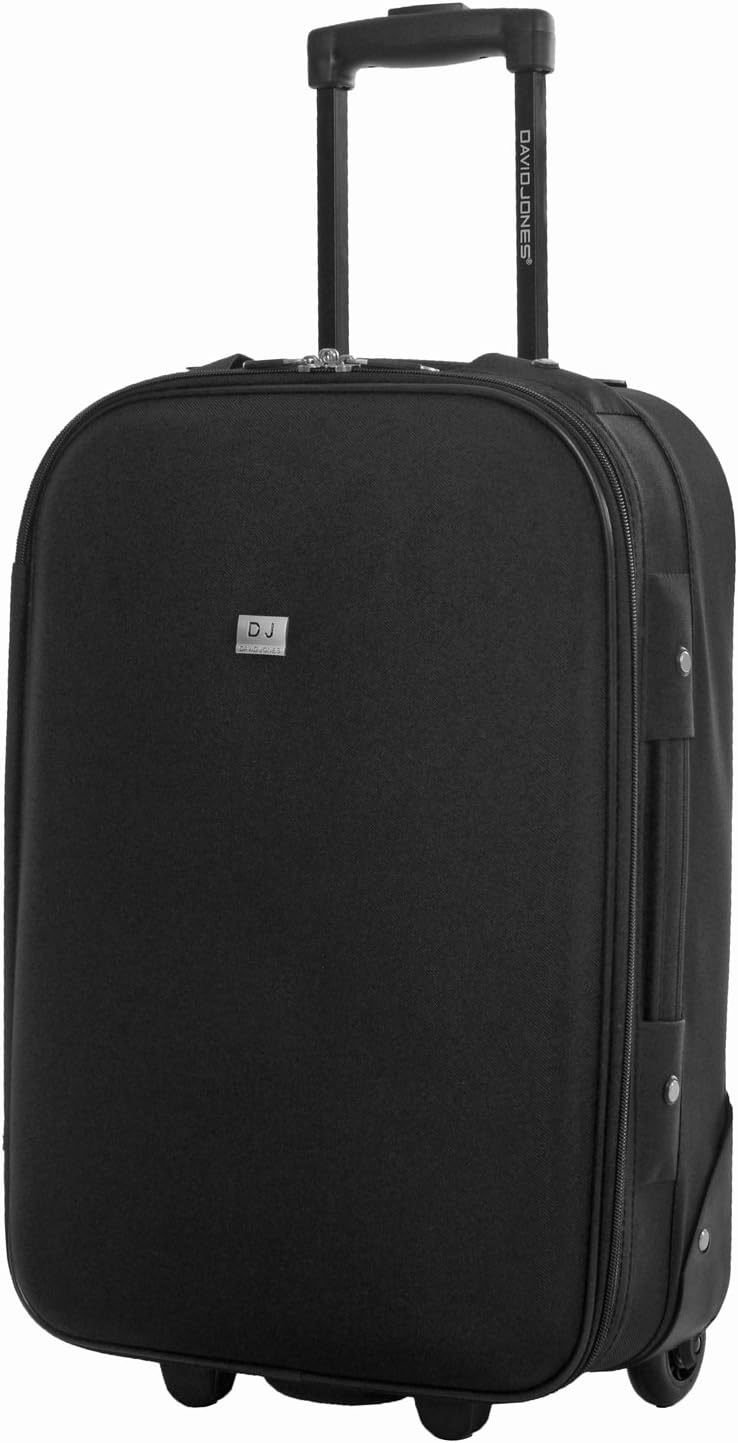 Set Trolley Valise Cabine + Vanity NOIR David Jones