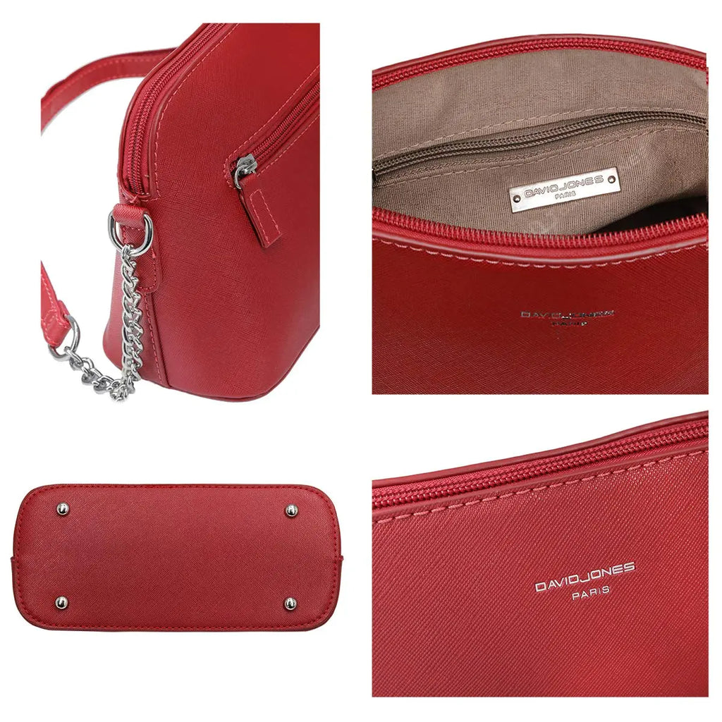 Petit sac bandoulière chaîne semi-rigide David Jones