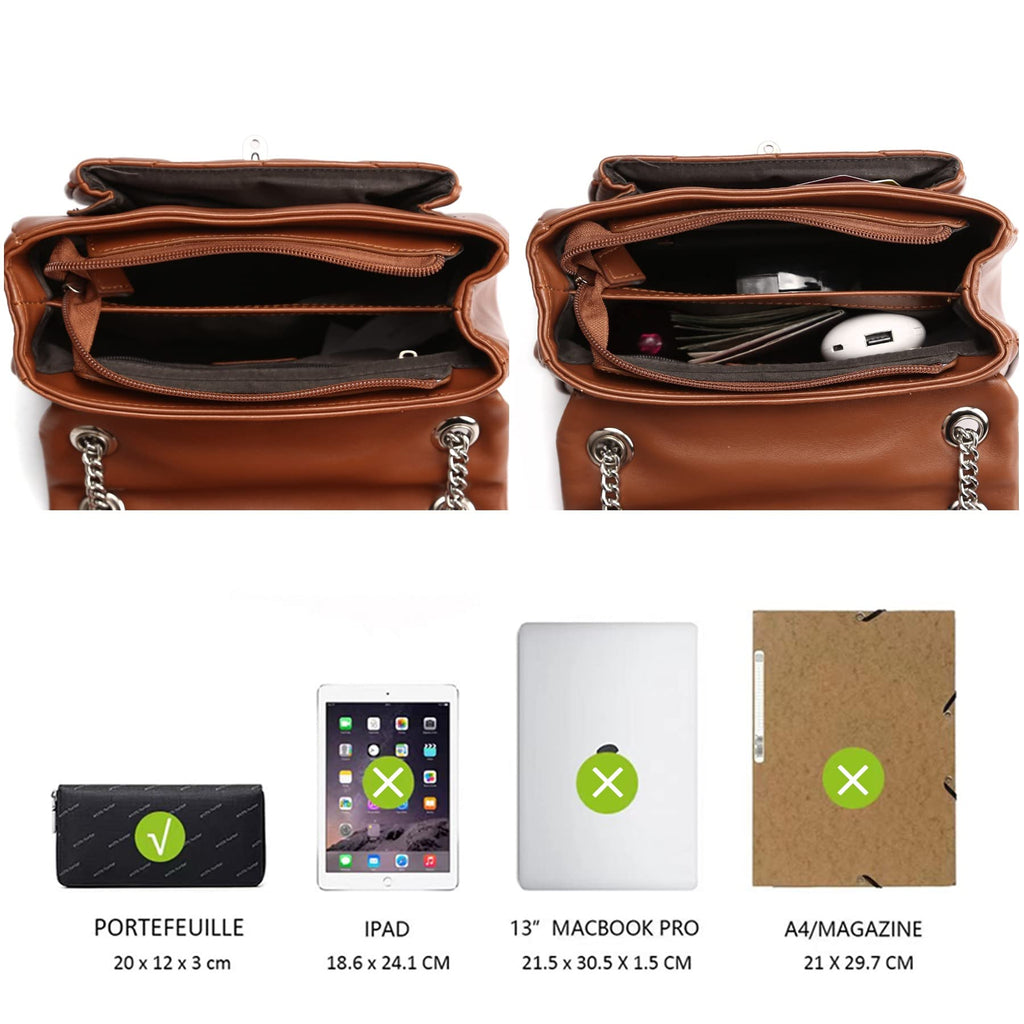 Sac bandoulière matelassé David Jones