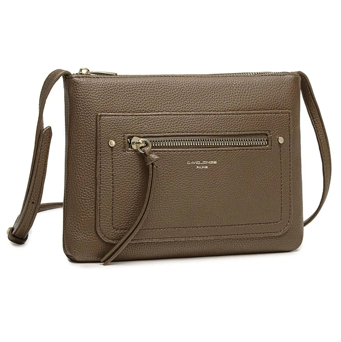 Sac bandoulière plate David Jones