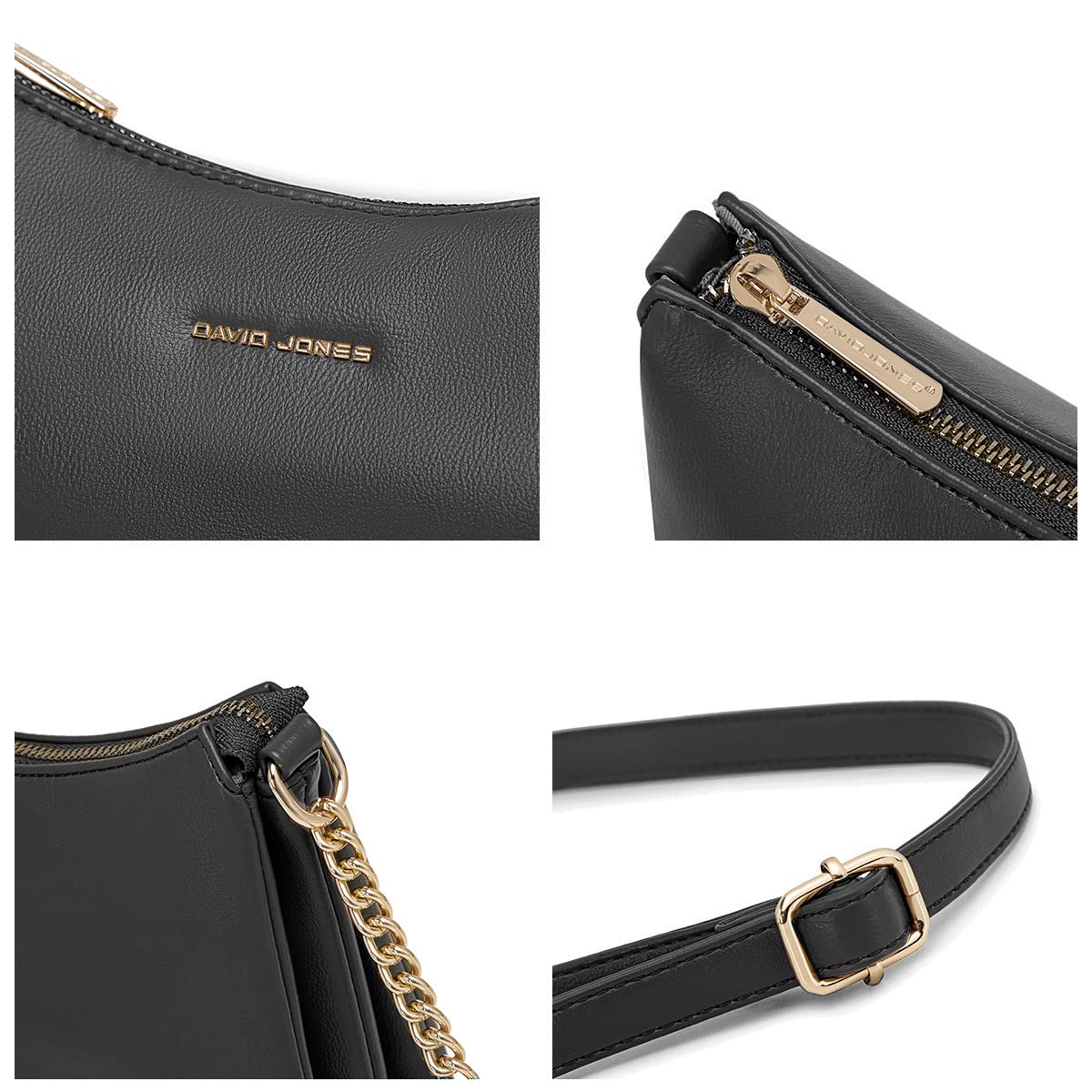 Petit sac bandoulière plusieurs compartiments David Jones