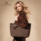 Grand sac à main shopping daim David Jones