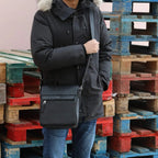 Sacoche homme style cuir véritable David Jones