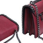 Sac bandoulière chaîne cuir serpent matelassé CRAZYCHIC