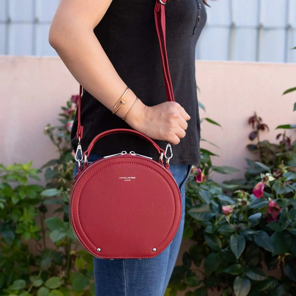 Sac bandoulière rond David Jones