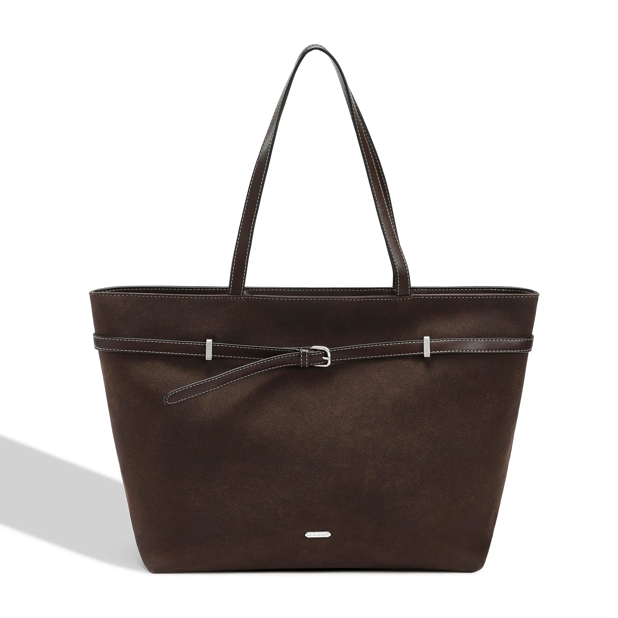 Grand sac à main shopping daim David Jones