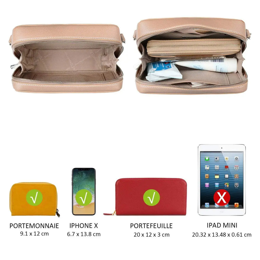 Petit sac bandoulière rectangulaire David Jones