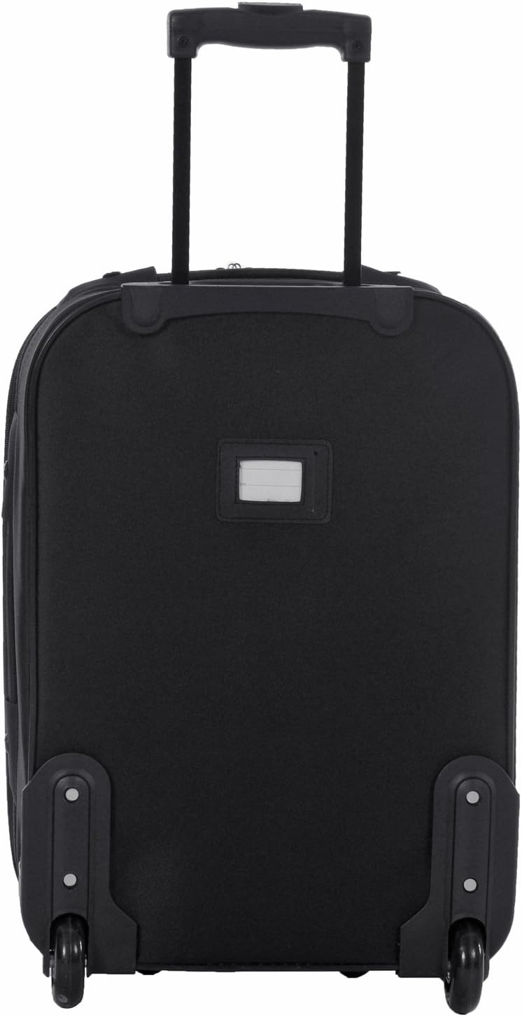 Set Trolley Valise Cabine + Vanity NOIR David Jones