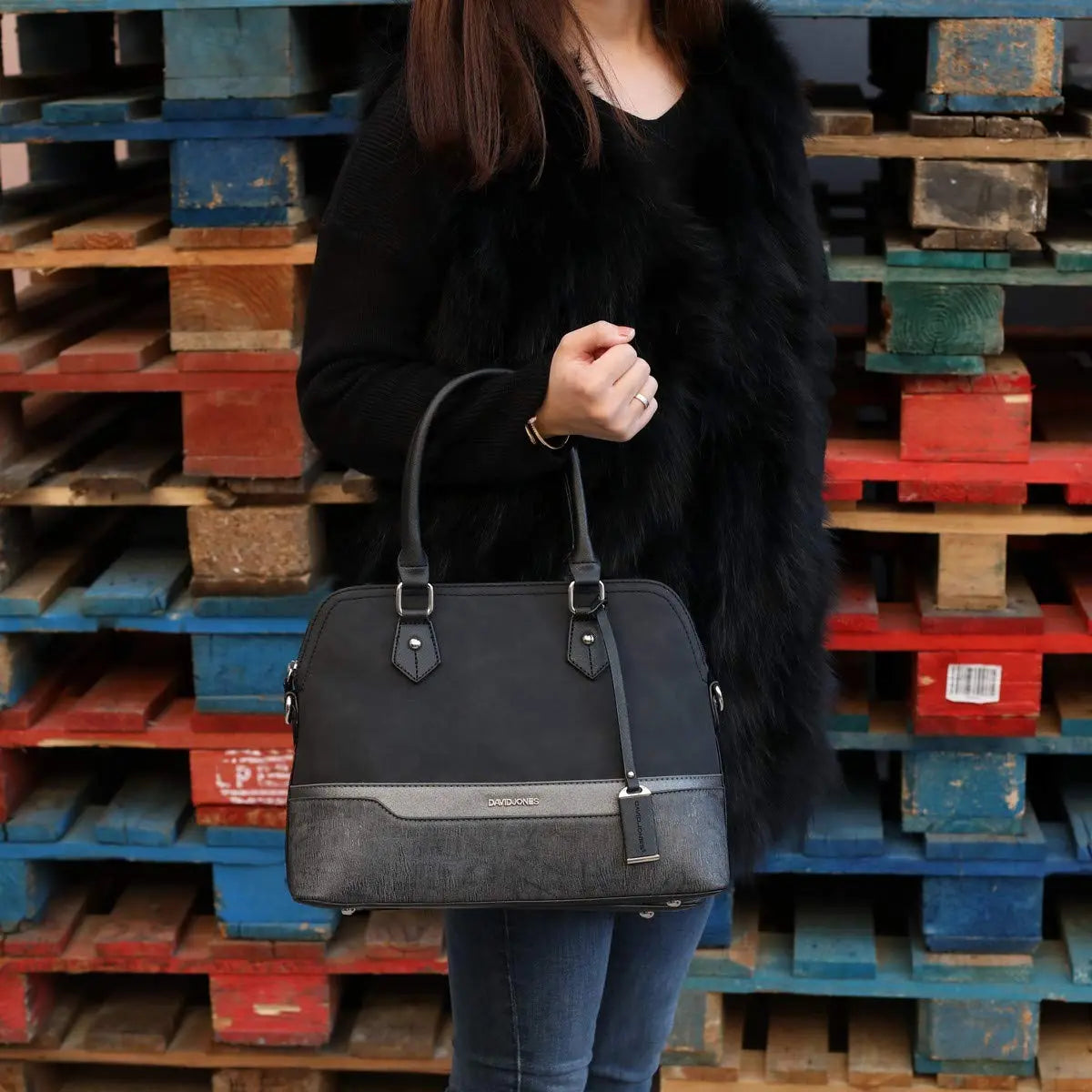 Sac à main bugatti tricolore David Jones