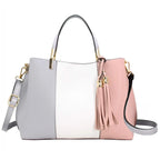 Sac à main femme tricolore pompon CRAZYCHIC