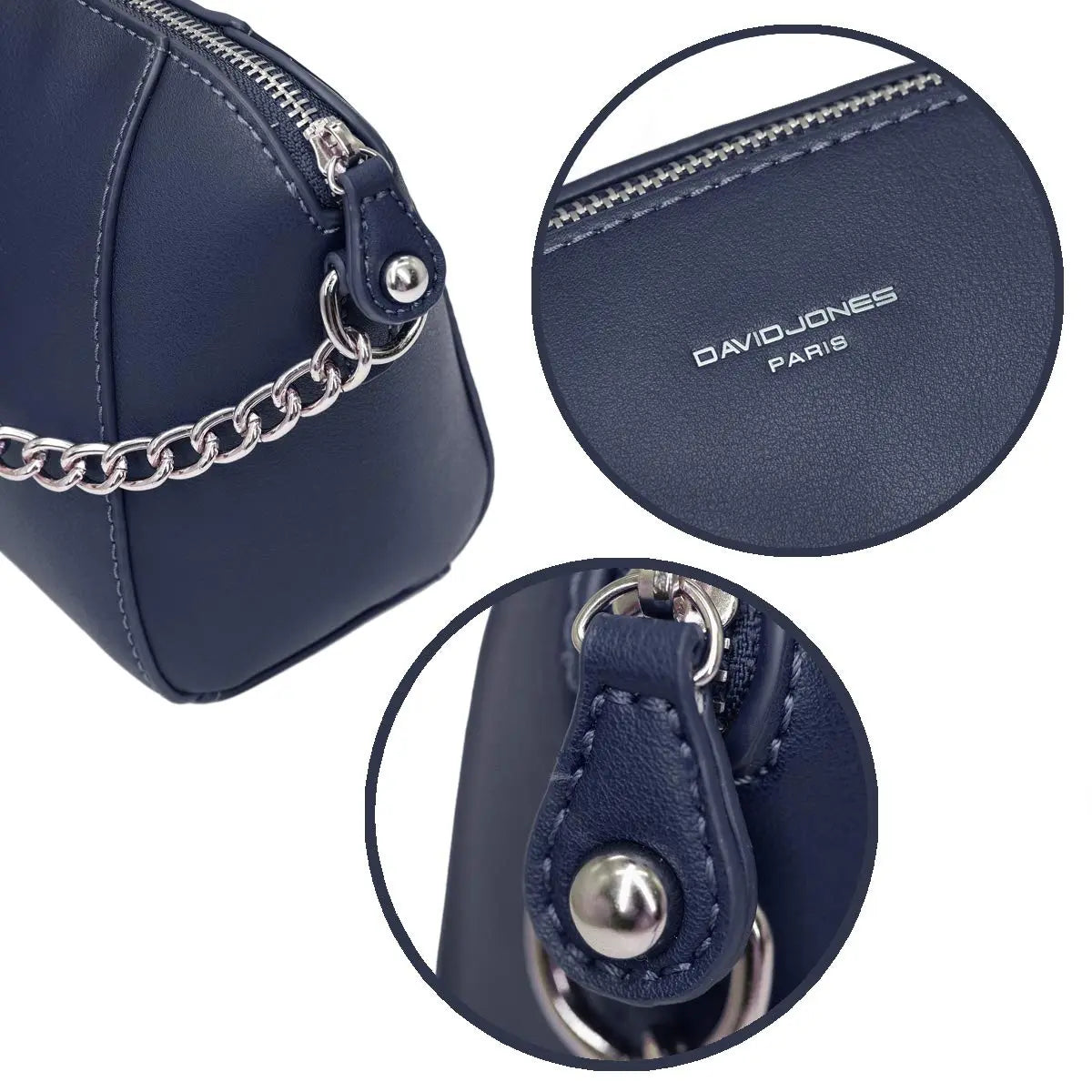 Petit sac bandoulière trapèze David Jones