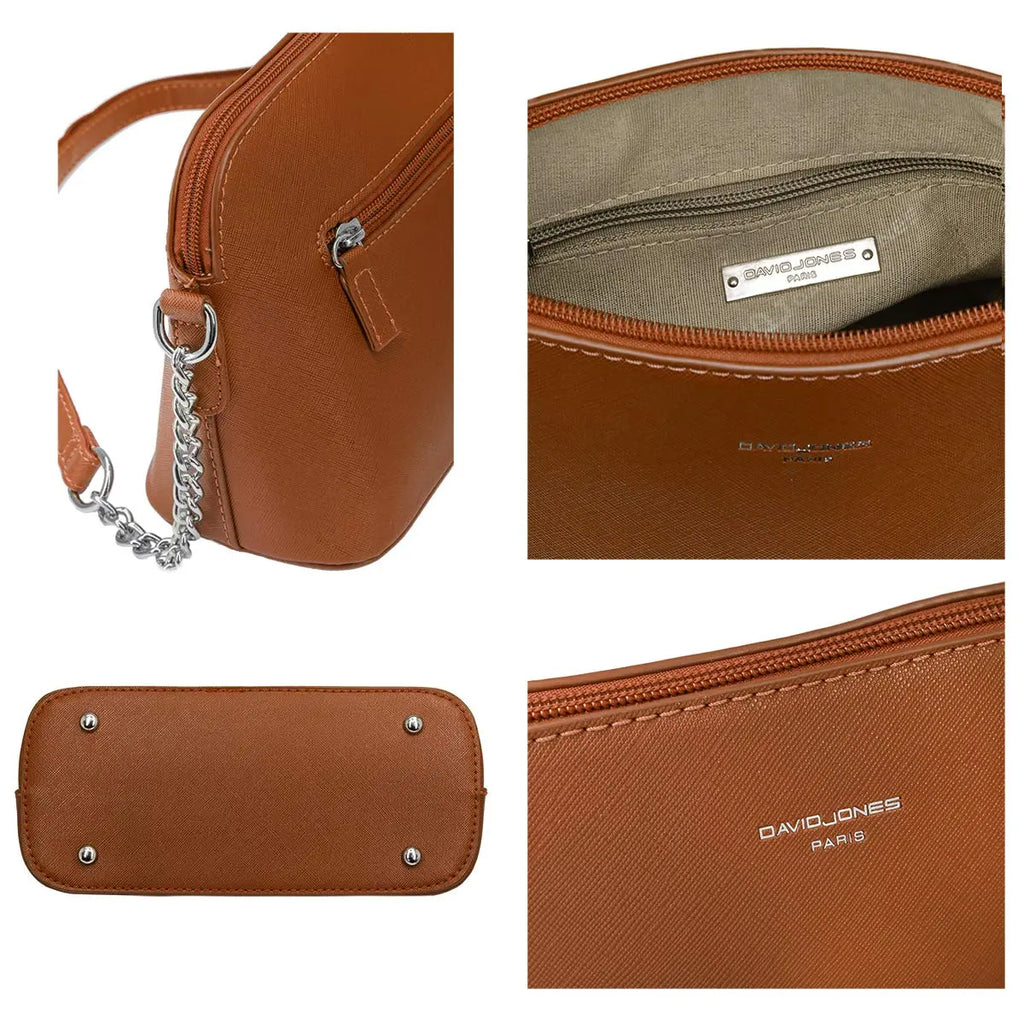 Petit sac bandoulière chaîne semi-rigide David Jones