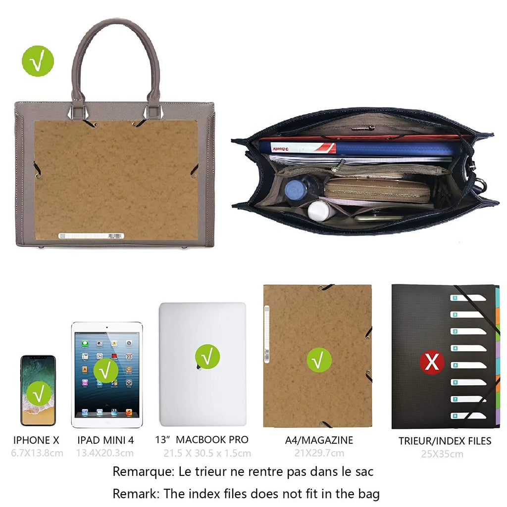 Grand sac à main cabas multiples David Jones