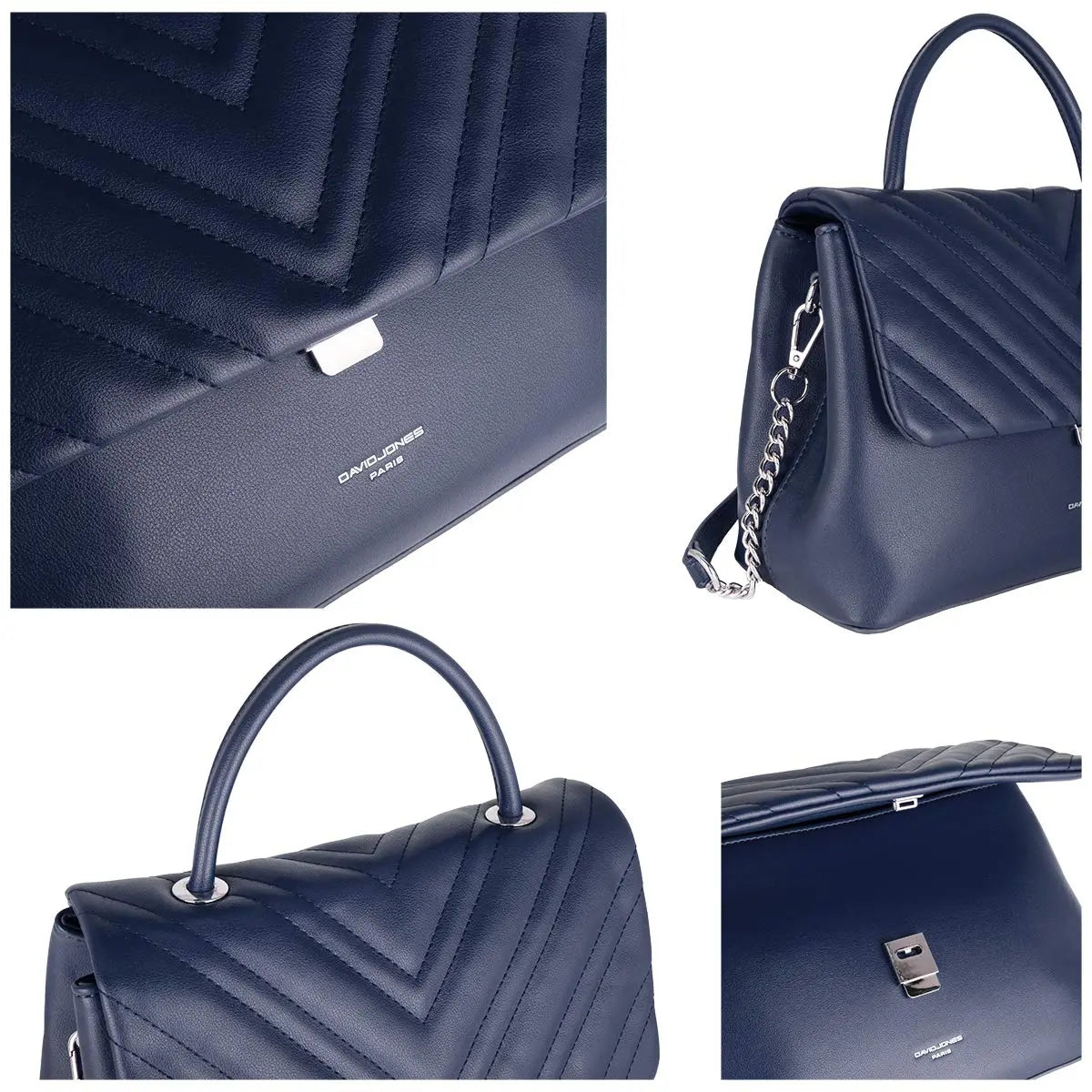 Sac à main bandoulière matelassé David Jones