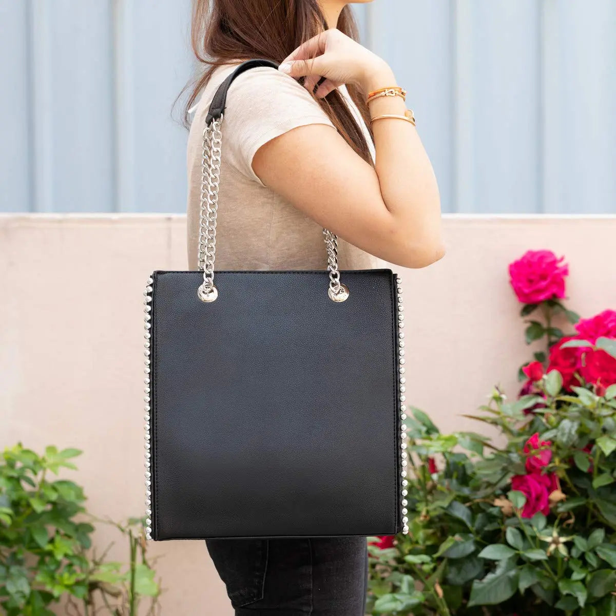 Sac à main à billes porté épaule chaînes CRAZYCHIC