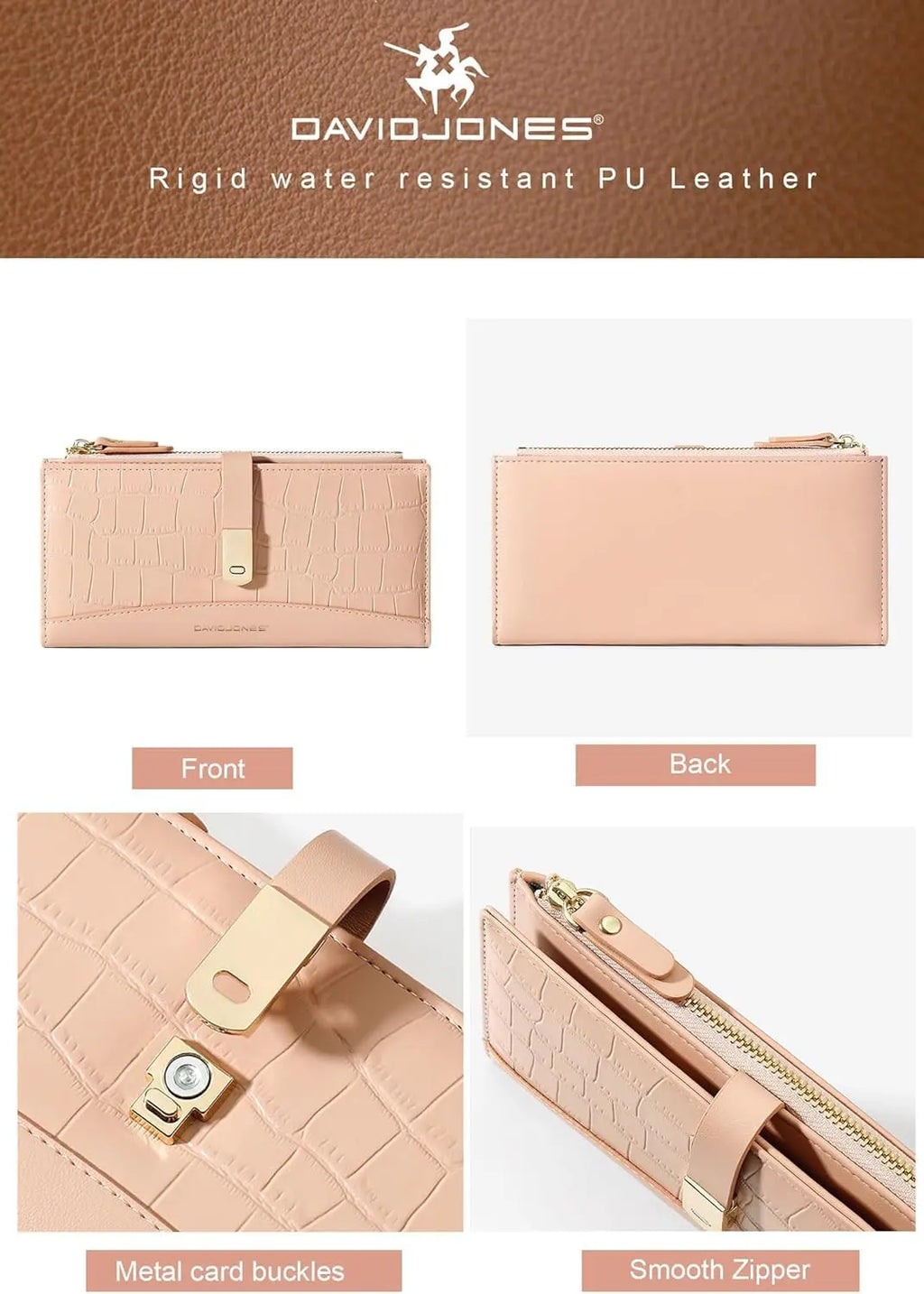 Portefeuille compagnon long David Jones