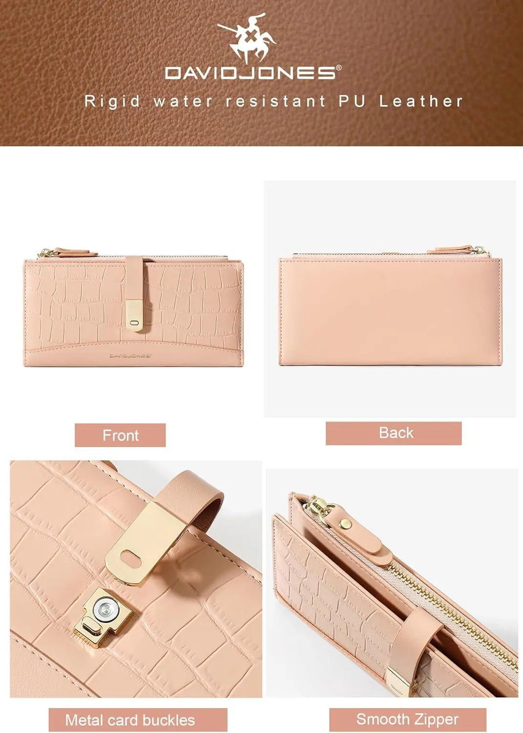 Portefeuille compagnon long David Jones