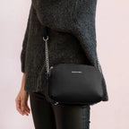Sac bandoulière multipoche à 3 compartiments David Jones