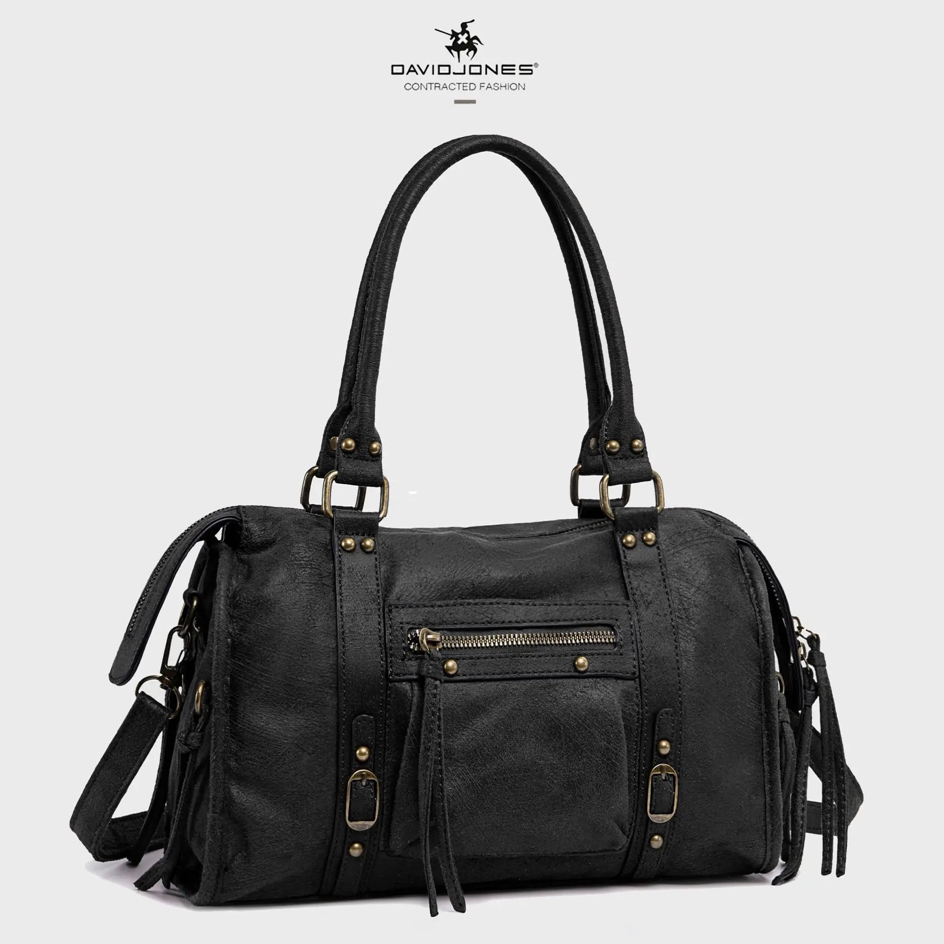 Petit Sac à Main Daim Porté Bandoulière Epaule Suède David Jones