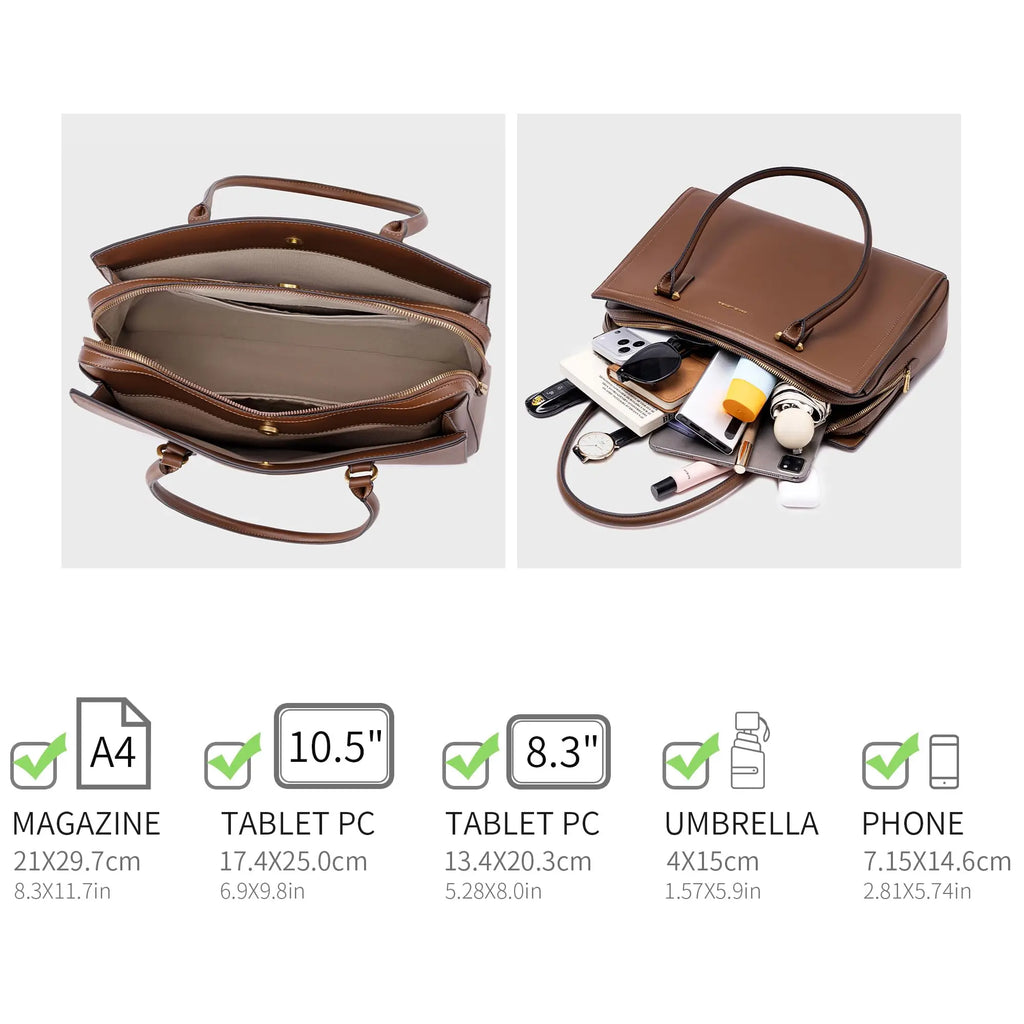 Grand Sac Porte-Document Sac à Main Business Cuir PU David Jones
