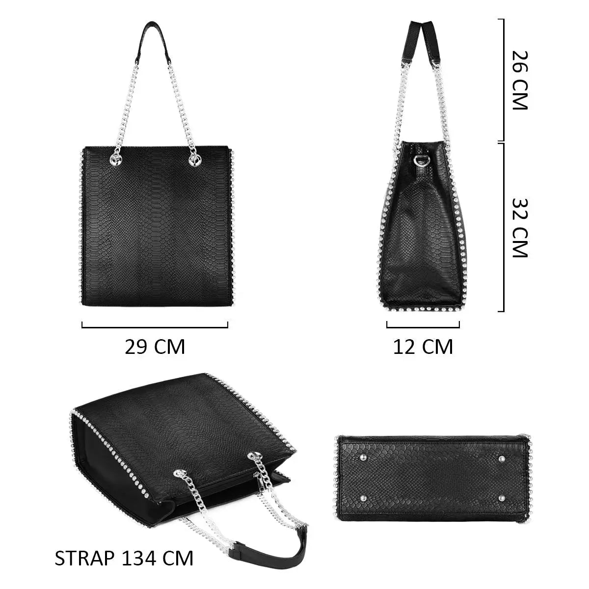 Sac à main à billes porté épaule chaînes CRAZYCHIC