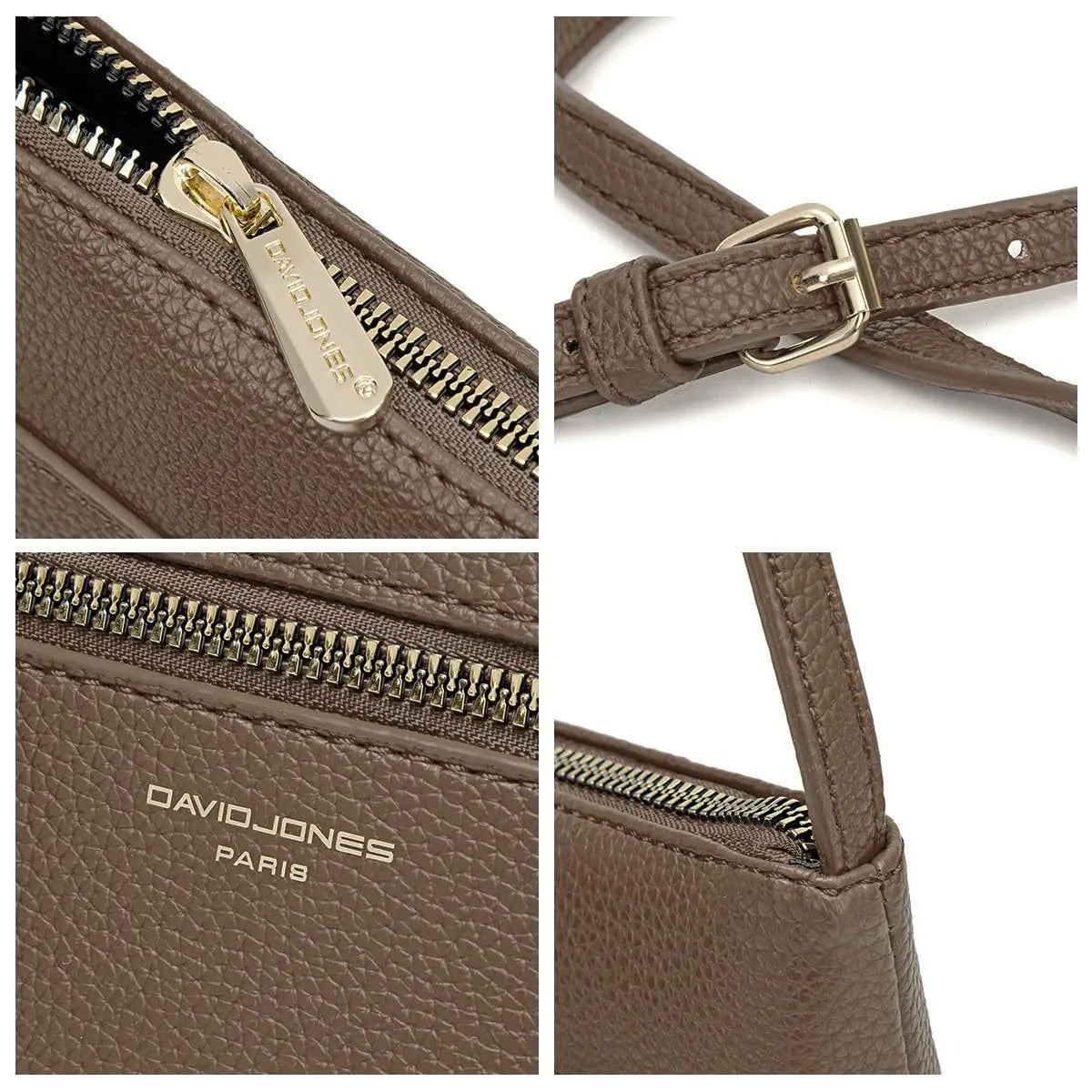 Sac bandoulière plate David Jones