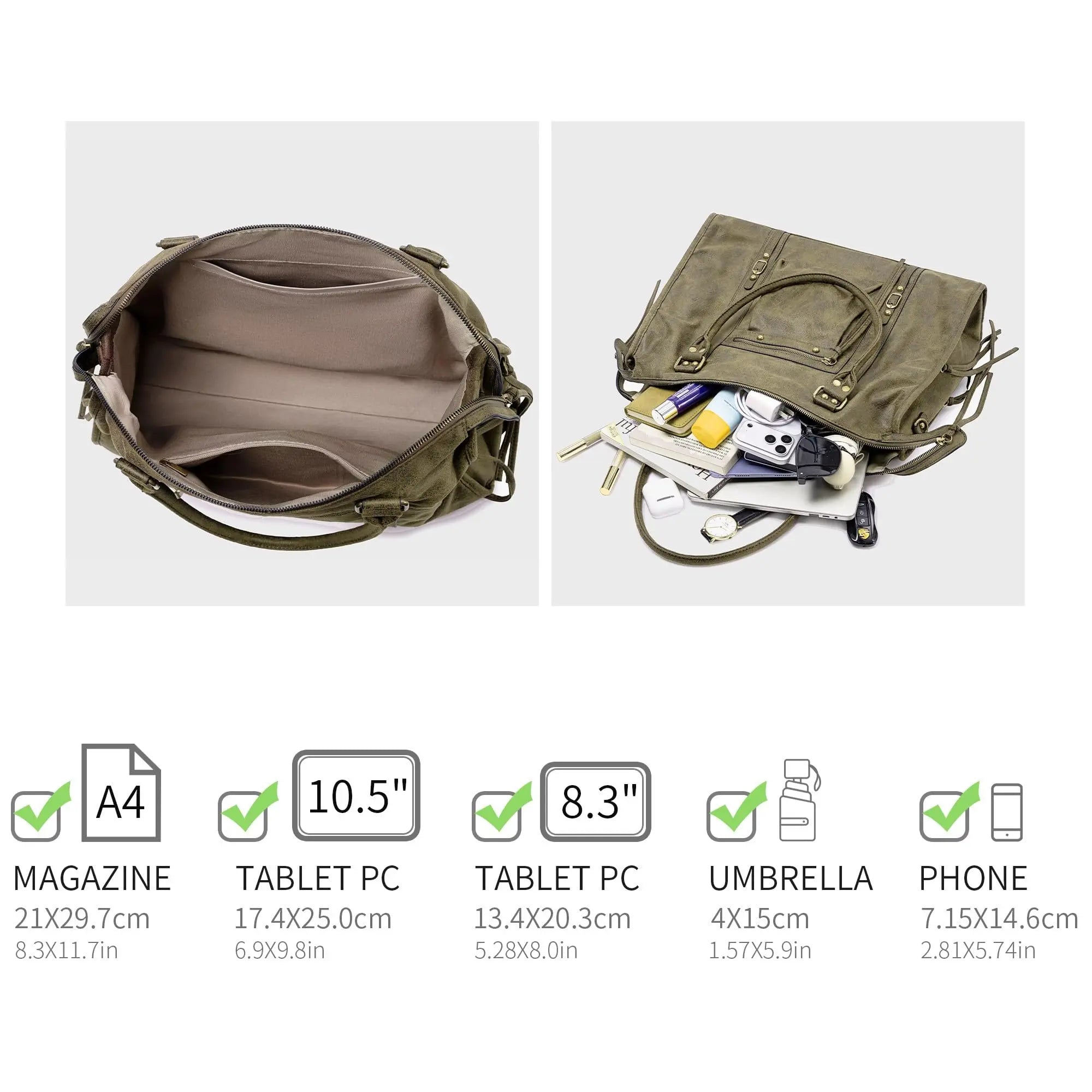 Grand Sac à Main Cabas XL Fourre-Tout Daim Suède David Jones