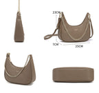 Petit sac porté épaule forme banane David Jones