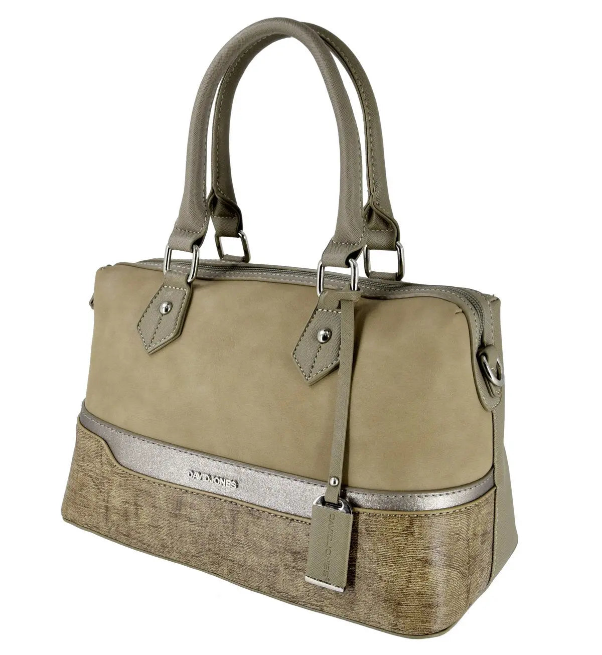 Sac à main polochon bowling tricolore David Jones