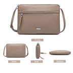 Sac bandoulière sacoche plate David Jones