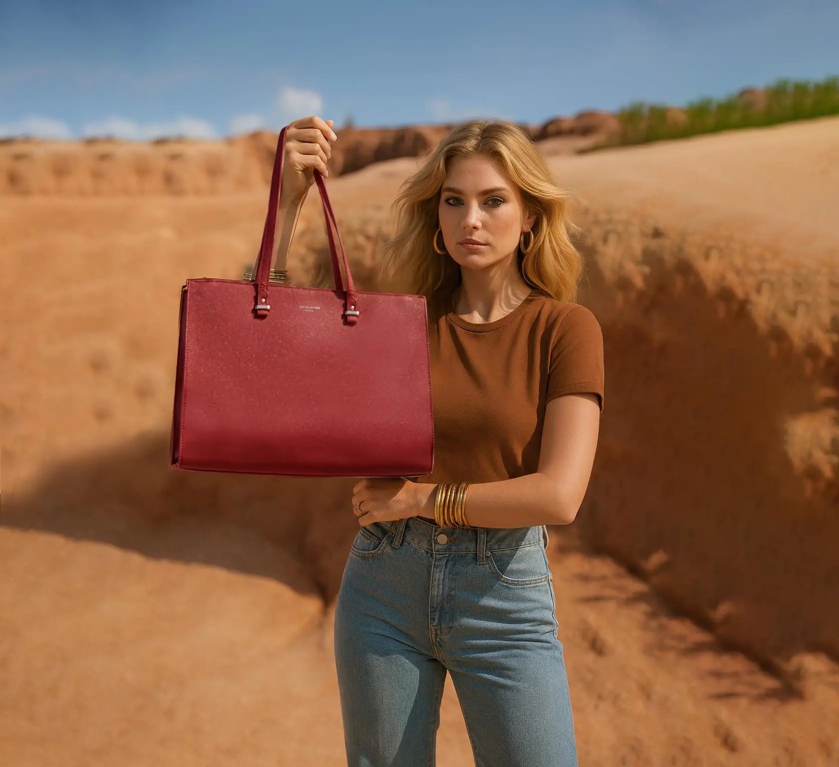 Sac à main cabas XL David Jones
